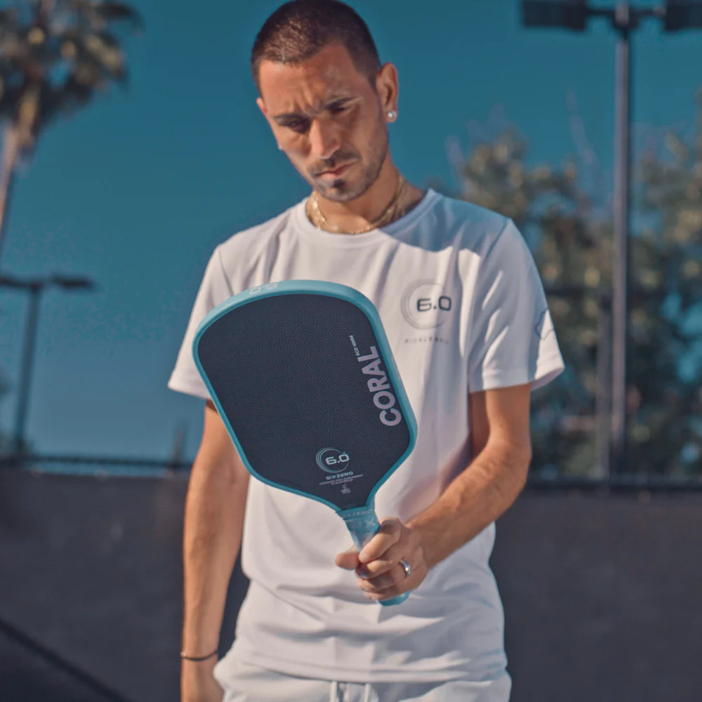 Six Zero Coral Hybrid pickleball paddle